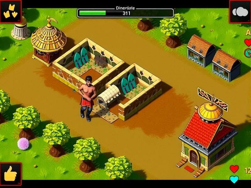 Indian Backyard Battle Gameplay Screenshot